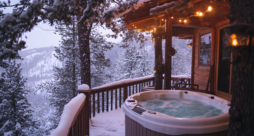 dům na stromě s vířivkou treehouse with spa