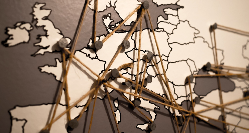 mapa Evropy map in the Europe