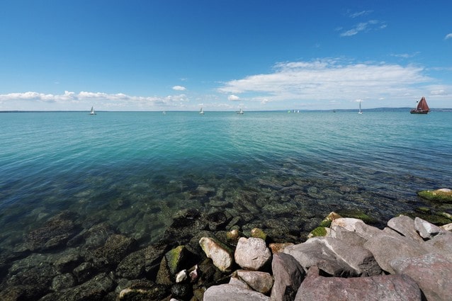 Balatonská pláž - Maďarsko