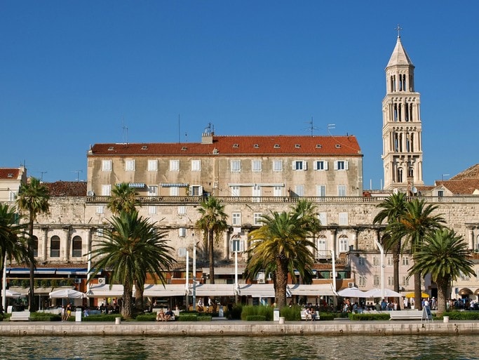 Přístav ve Splitu Chorvatsko