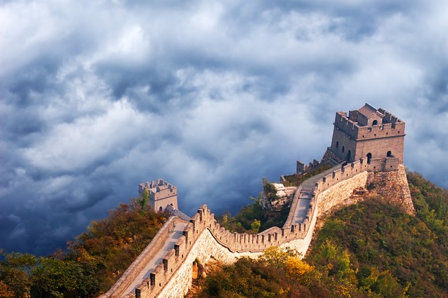 Obrovský obchod se suvenýry v Yunnanu, Čína