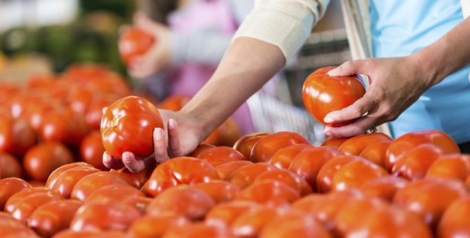 Neosahávejte zboží na tržišti