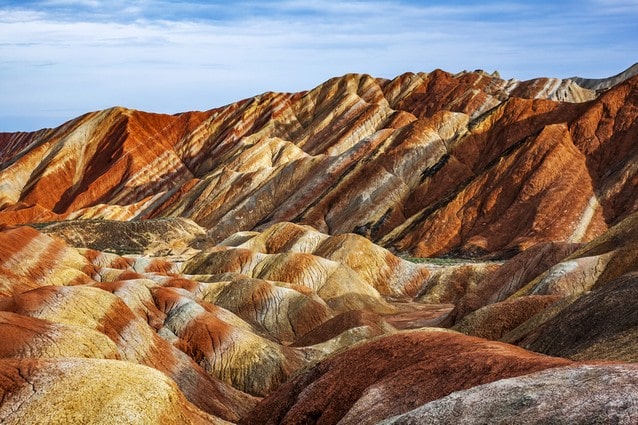 Duhové hory v Číně, Zhangye, Danxia