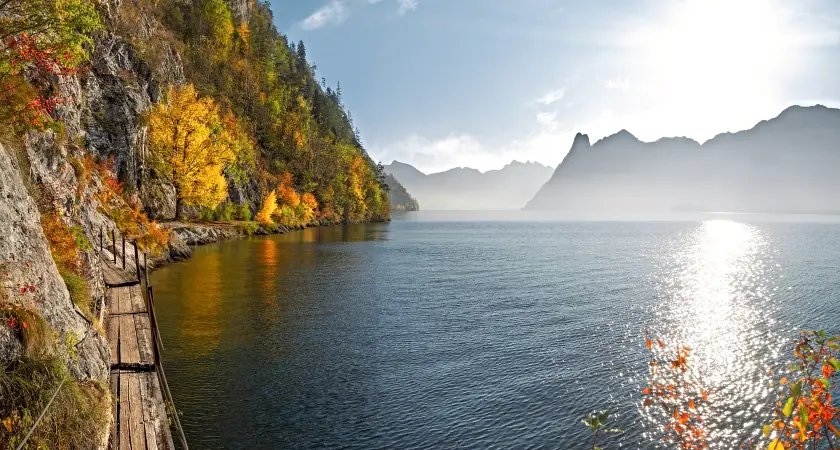 jezero na podzim autumn lake