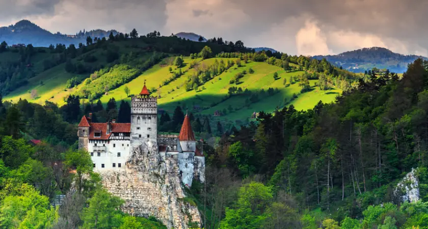 Drákulův hrad Bran v Rumunsku